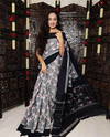 MG 321 Digital Printed Plain Linen Daily Wear Sarees Wholesale Shop In Surat